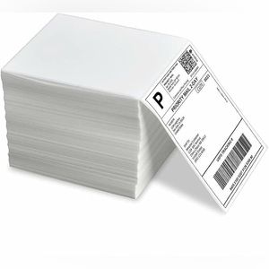 500 4x6 Direct Thermal Shipping Labels - Commercial Grade Fanfold Perforated